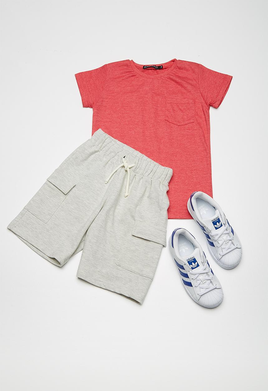 Superbalist - Kids boys crew neck with pocket - red