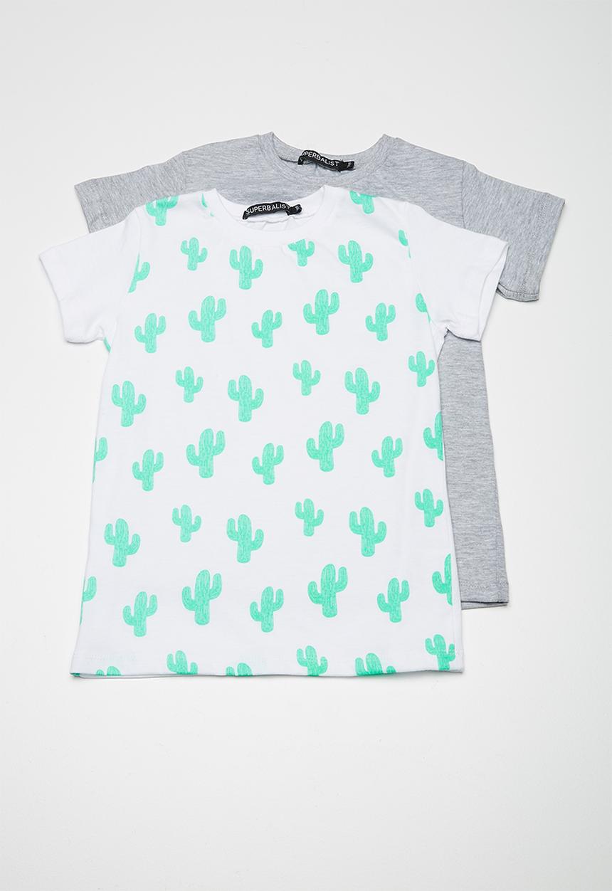 Superbalist - Kids boys 2 pack crew tee - multi 