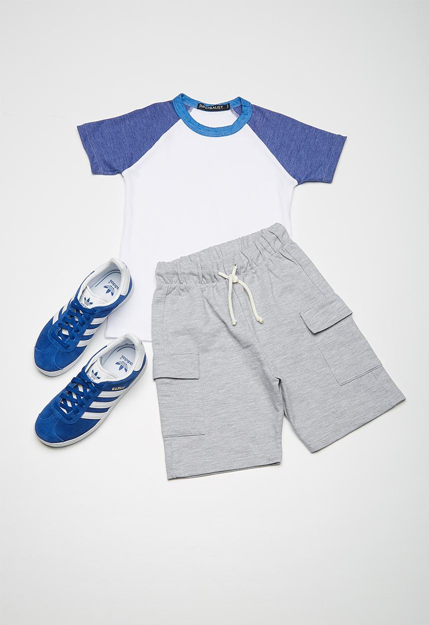 Superbalist - Kids boys 2 pack raglan tee - multi 