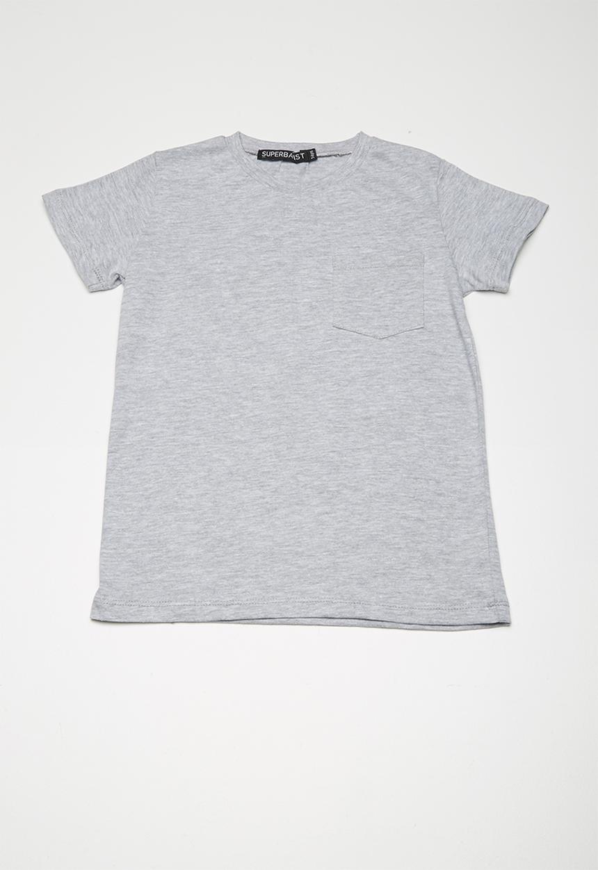 Superbalist - Kids boys crew neck with pocket - grey 