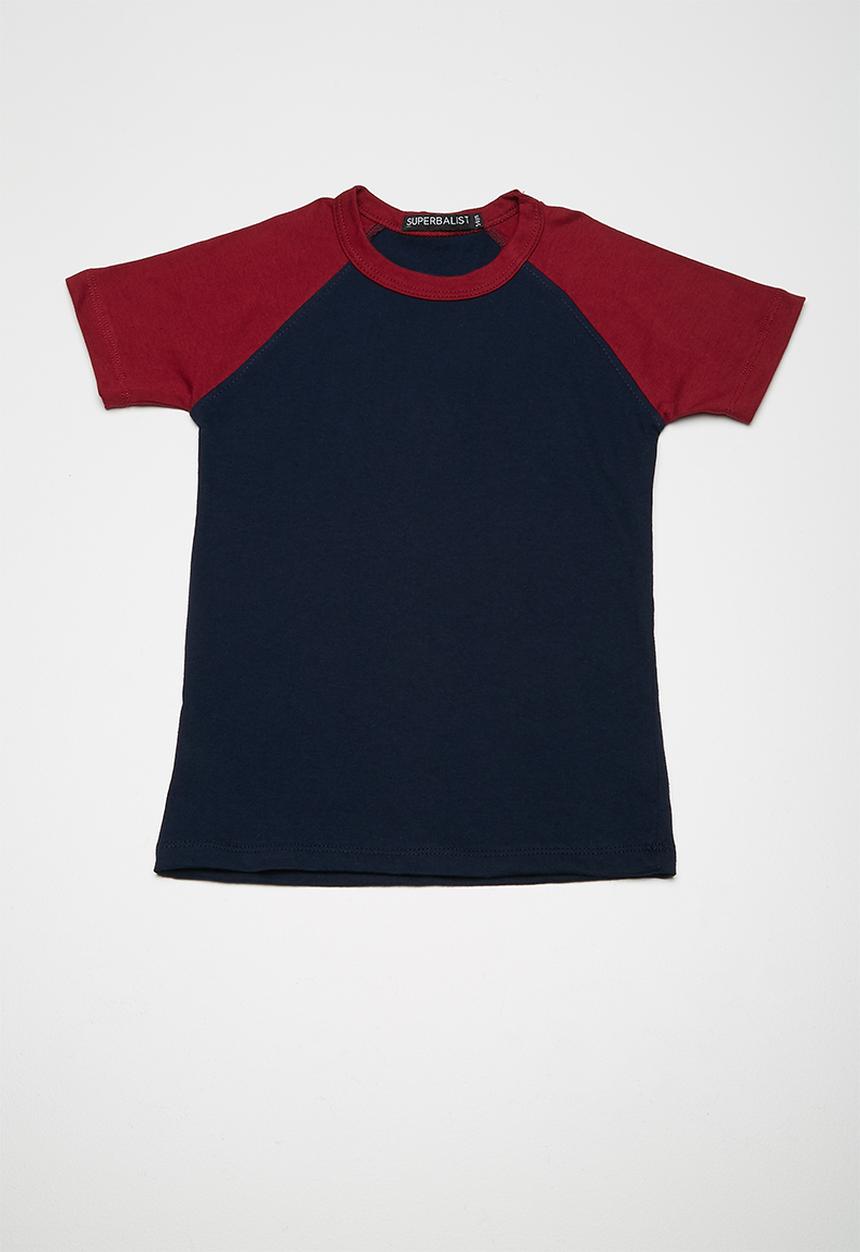 Superbalist - Kids boys 2 pack raglan tee - grey and navy