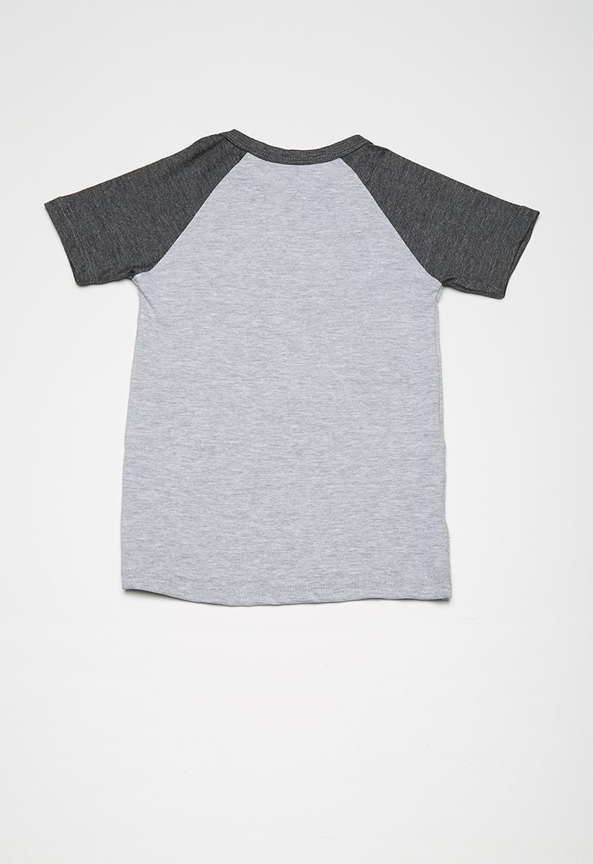 Superbalist - Kids boys 2 pack raglan tee - grey and navy