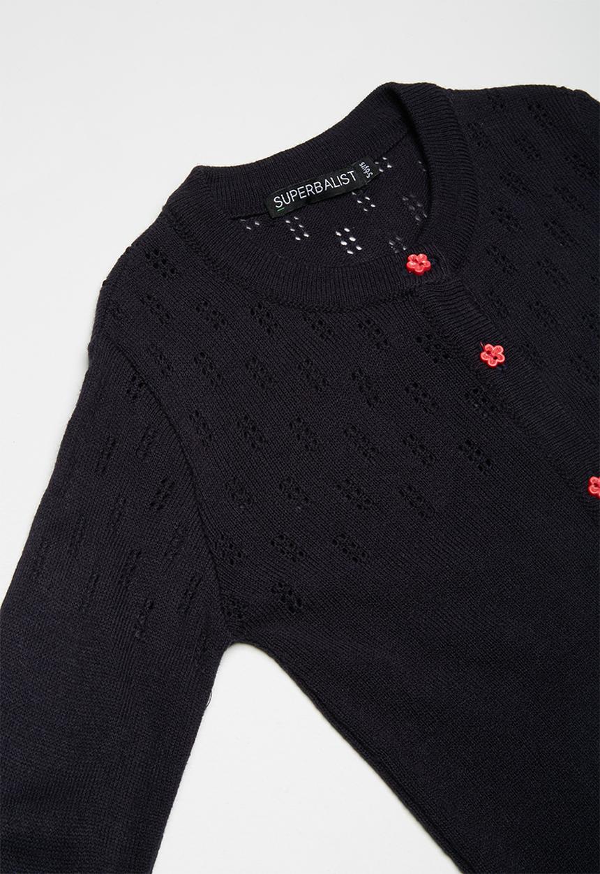 Superbalist - Rainbow button cardigan - navy