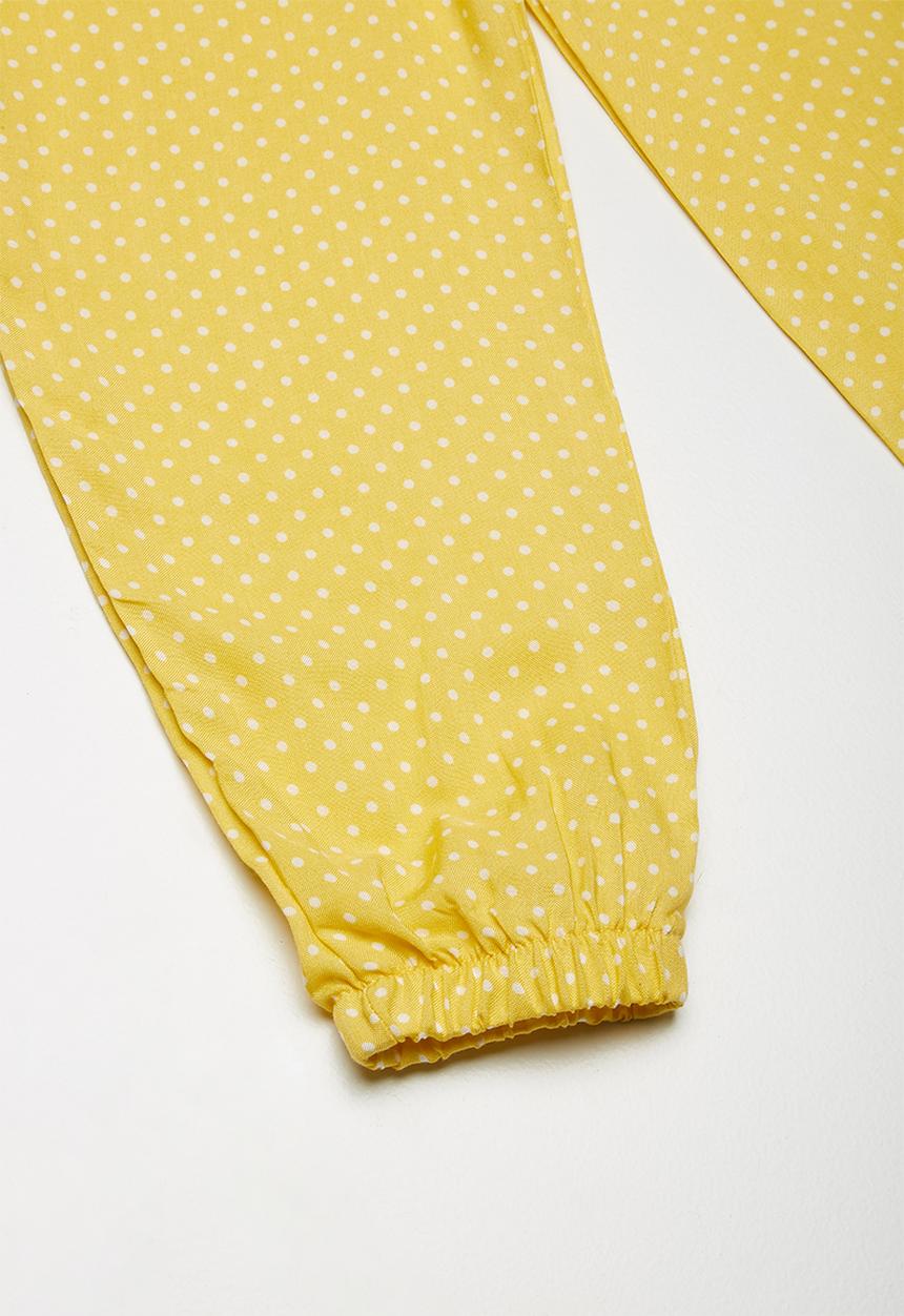 Superbalist - Kids girls harem pants - yellow & white 