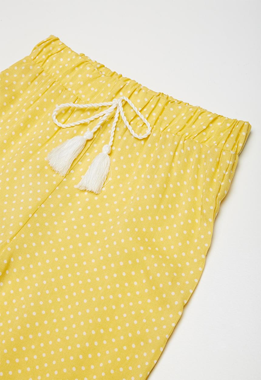 Superbalist - Kids girls harem pants - yellow & white 
