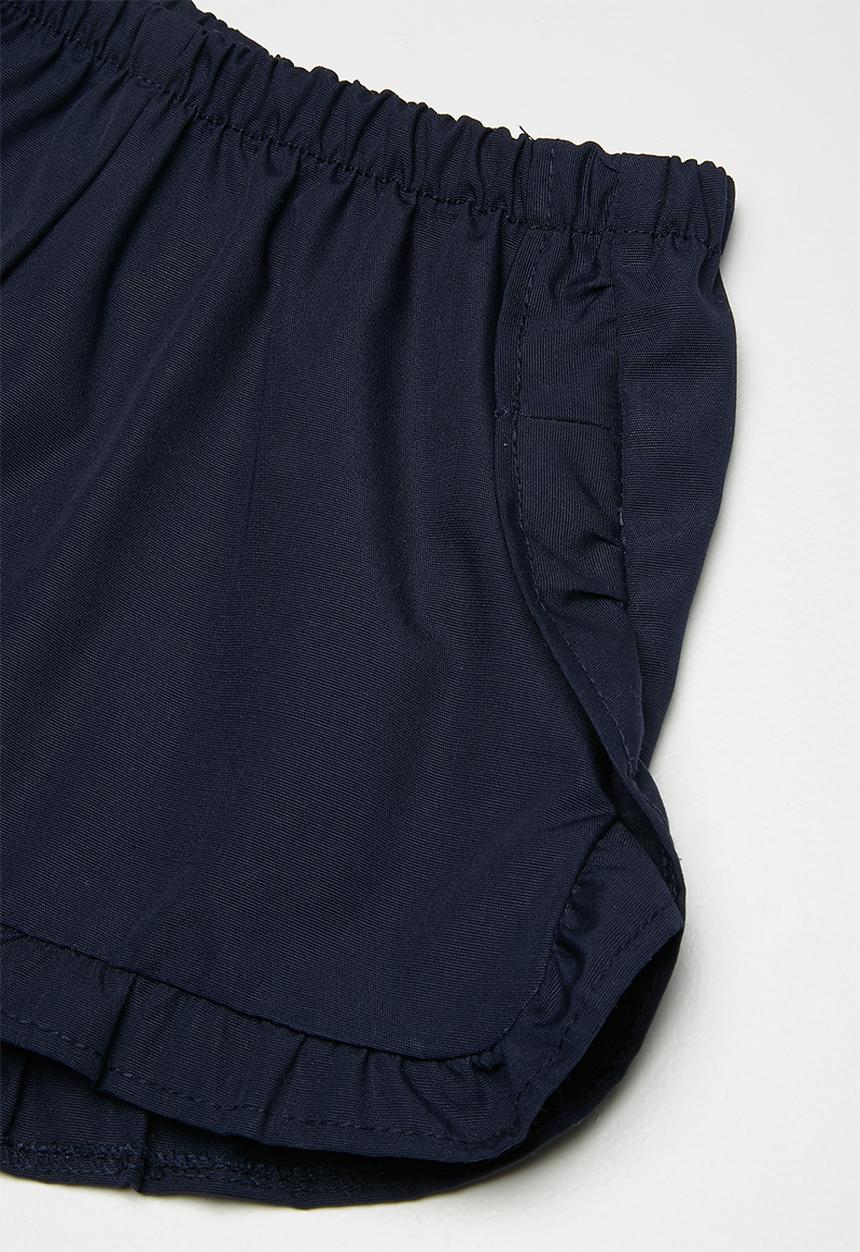 Superbalist - Frill detail shorts - navy 