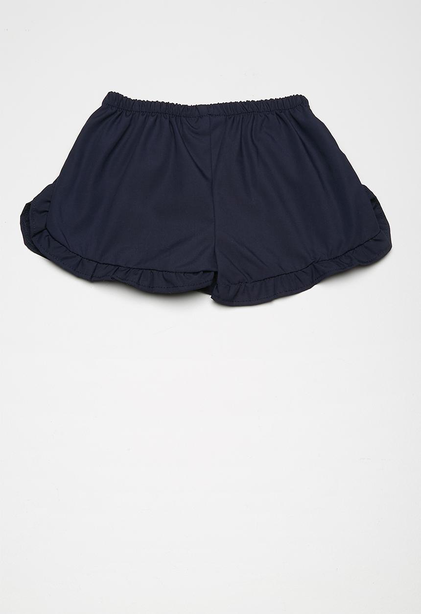 Superbalist - Frill detail shorts - navy 