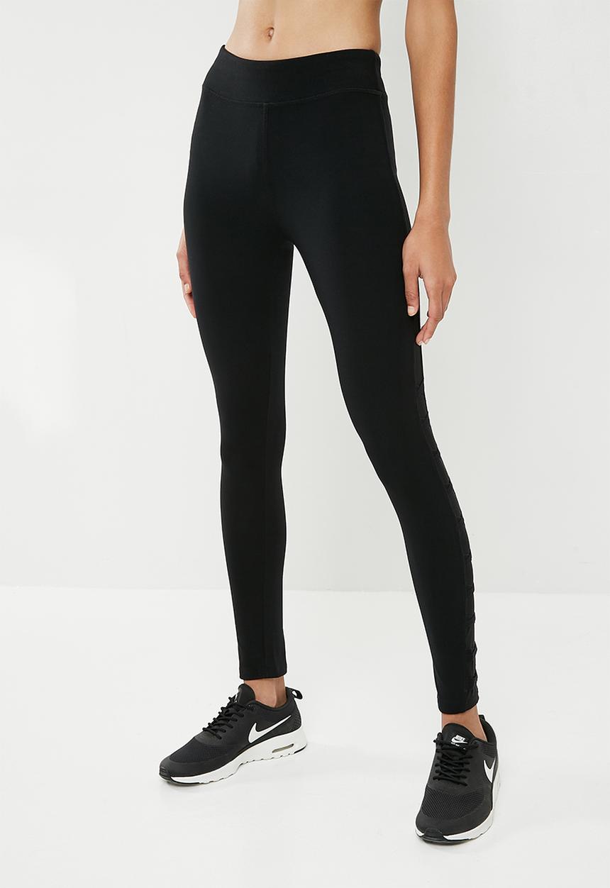 dailyfriday - Side lace leggings - black 