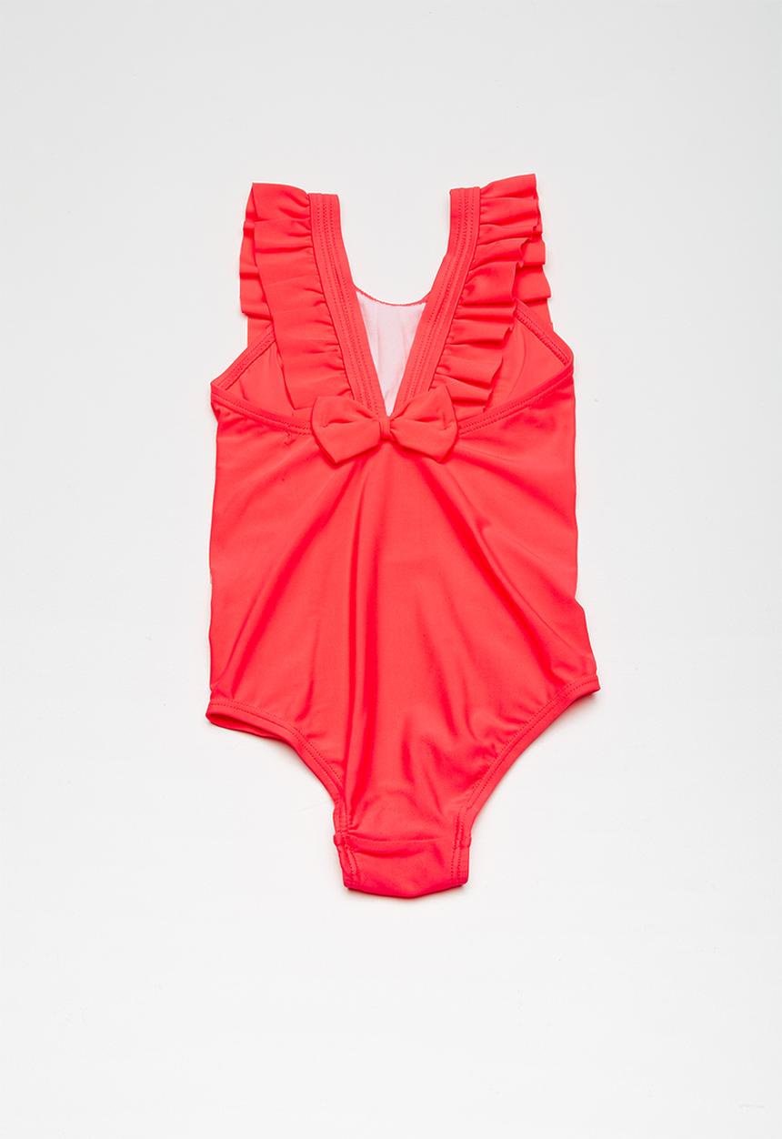 MINOTI - Kids frilled swimsuit - pink 