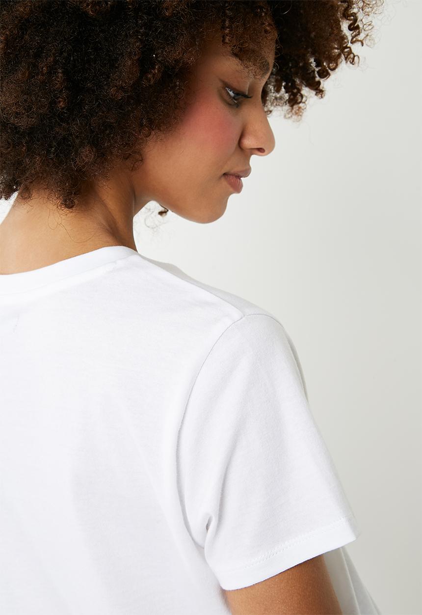 Superbalist - Scoop neck tee with graphic - white 
