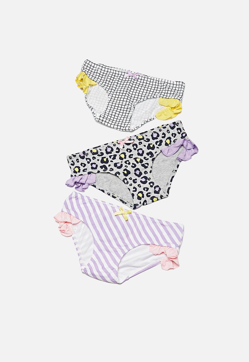 Cotton On - Ruffle underwear pack - multi 