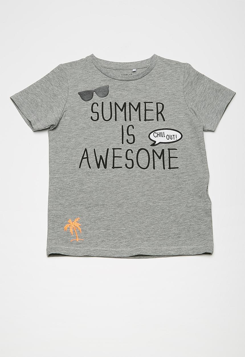Name It - Detto top - grey 