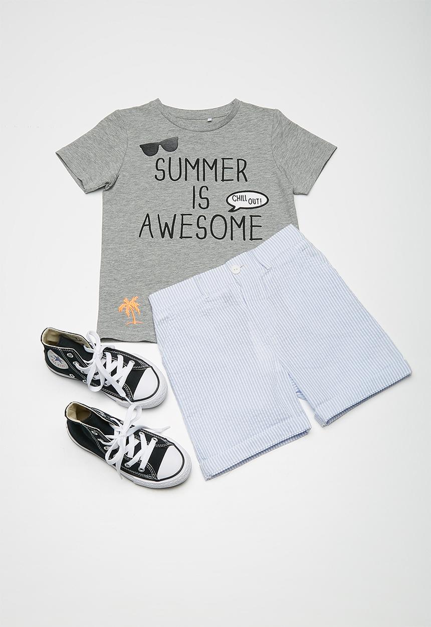 Name It - Detto top - grey 