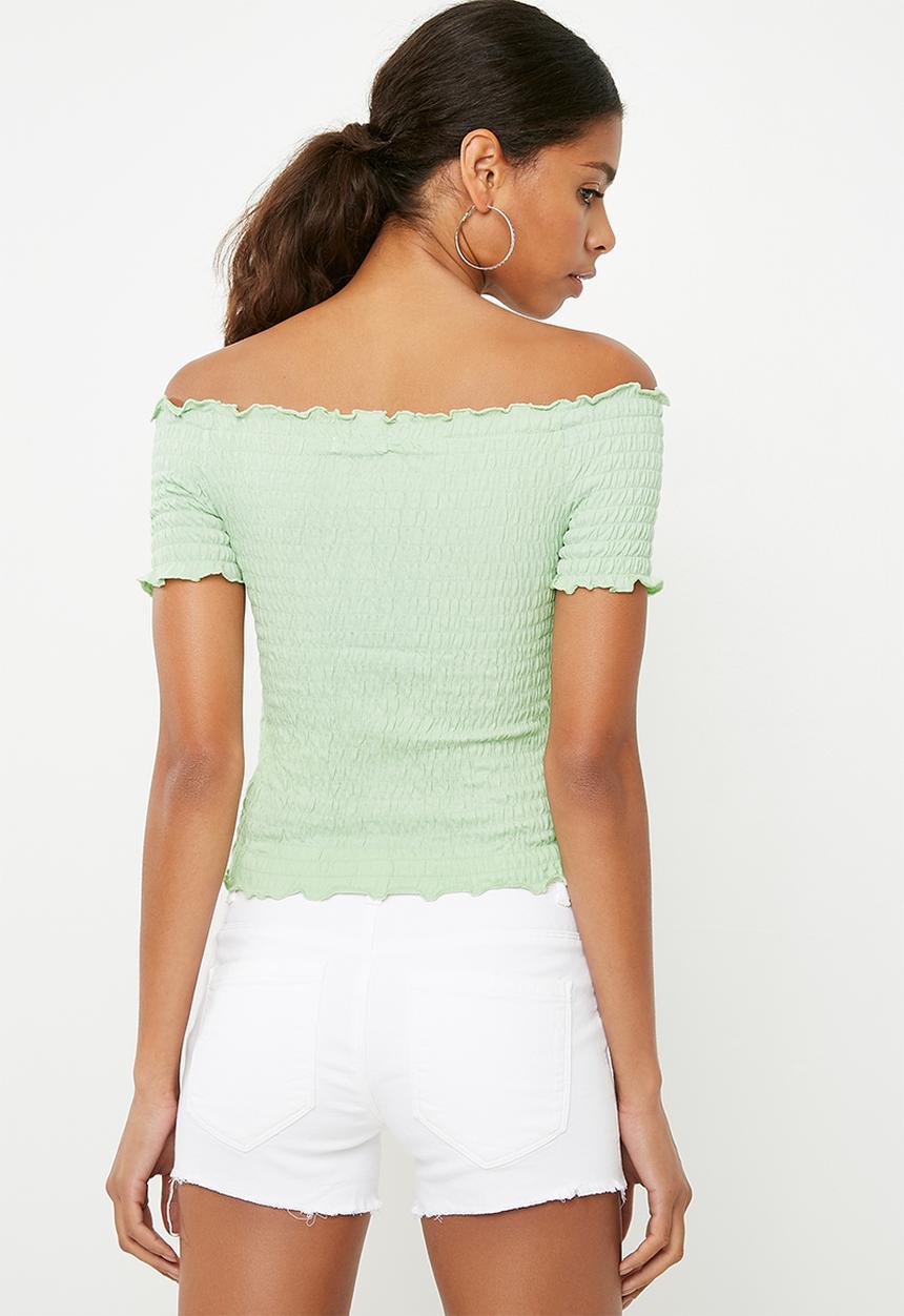 Jacqueline de Yong - Cissel smock top - green 