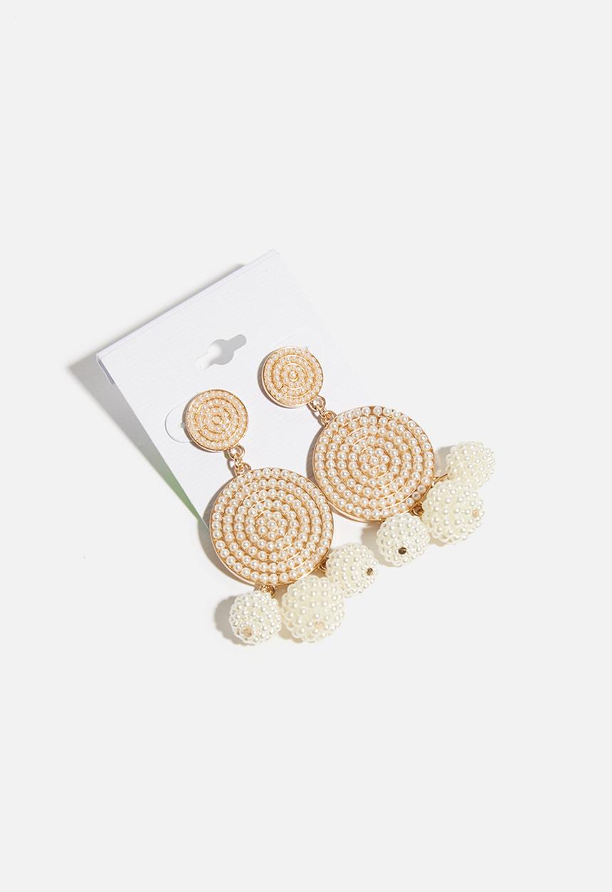 Superbalist - Kate pearl earrings - cream