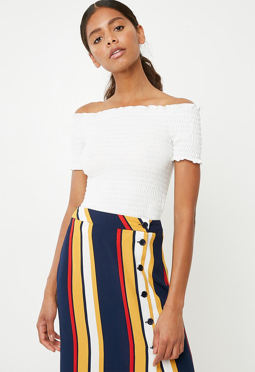 Jacqueline de Yong - Cissel smock top - white 