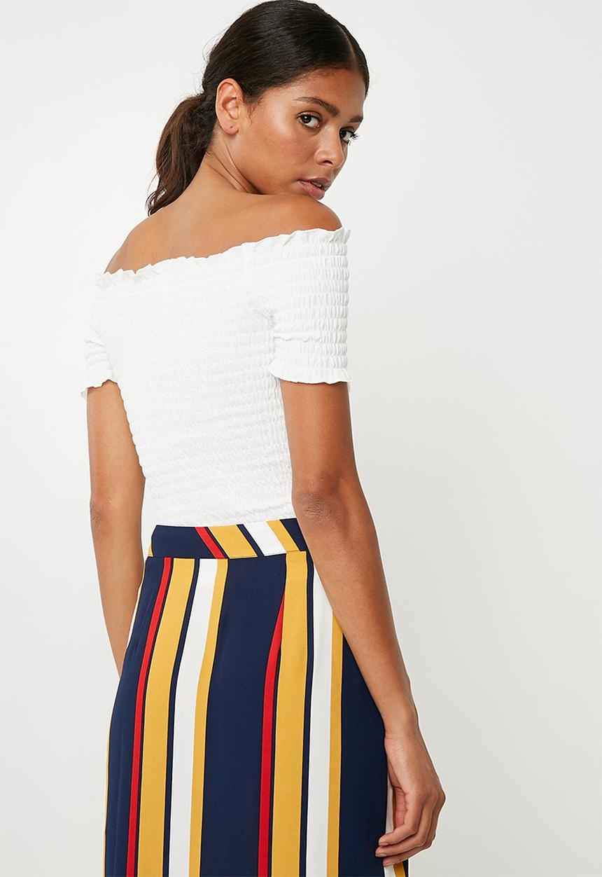 Jacqueline de Yong - Cissel smock top - white 