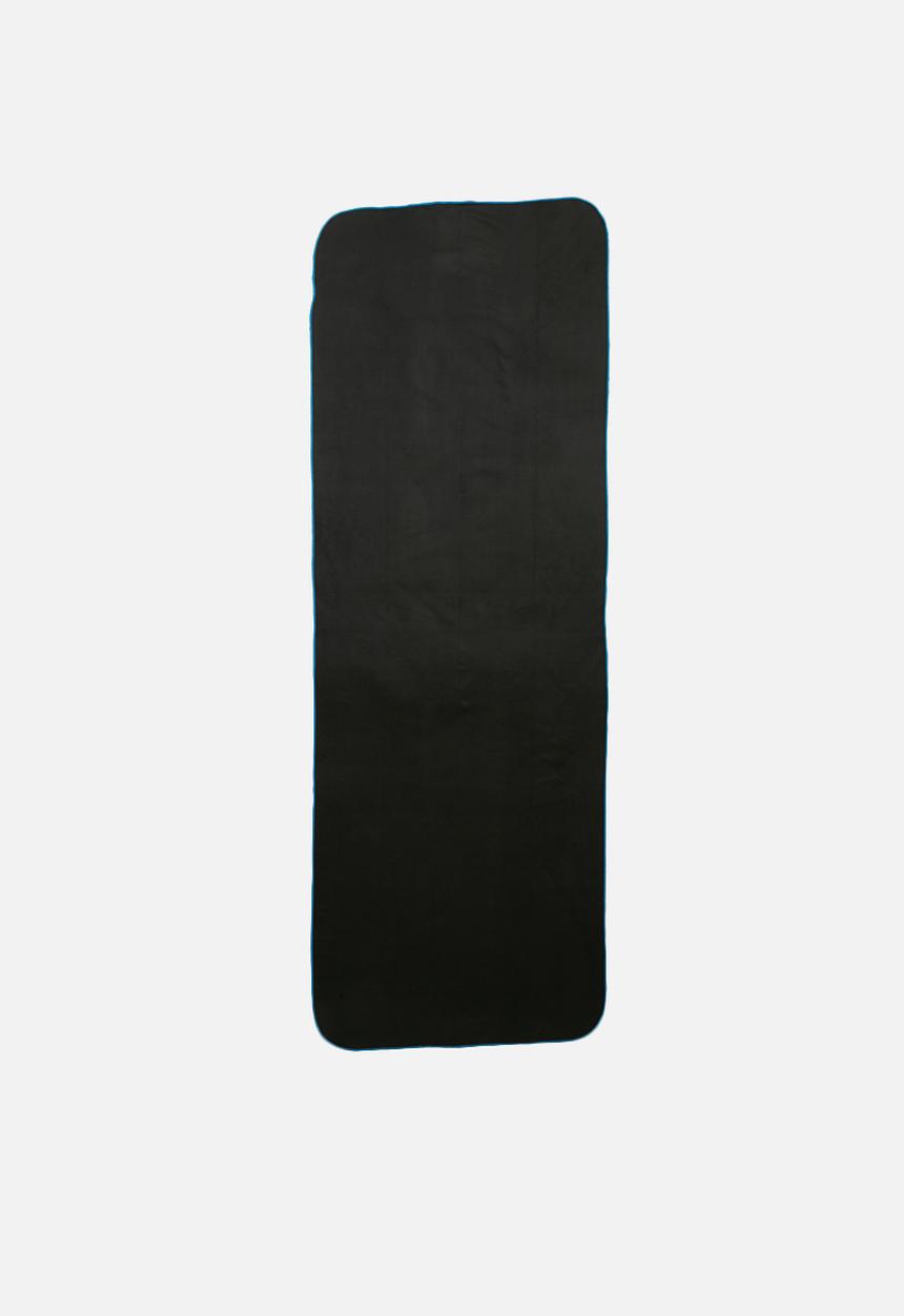 Bobums - Yoga towel - gun metal and blue