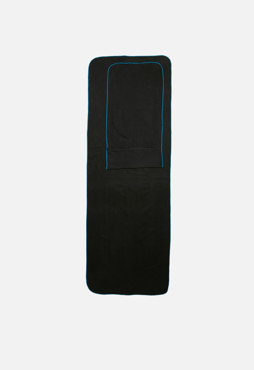 Bobums - Yoga and gym towel set - gun metal & blue