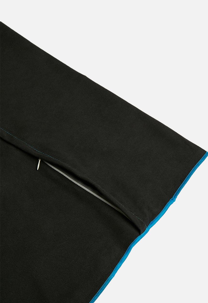 Bobums - Yoga and gym towel set - gun metal & blue