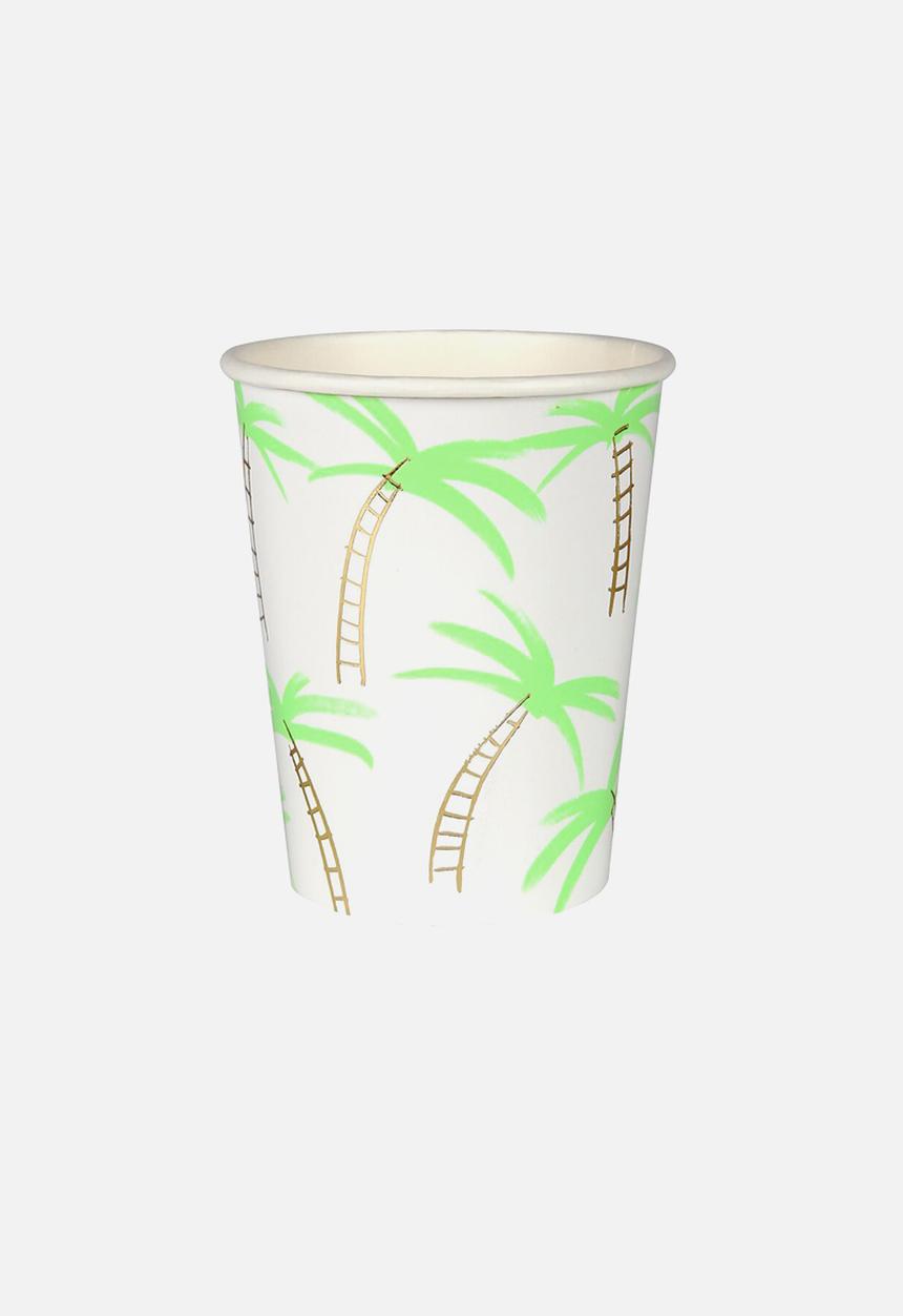 Meri Meri - Palm tree cups - green