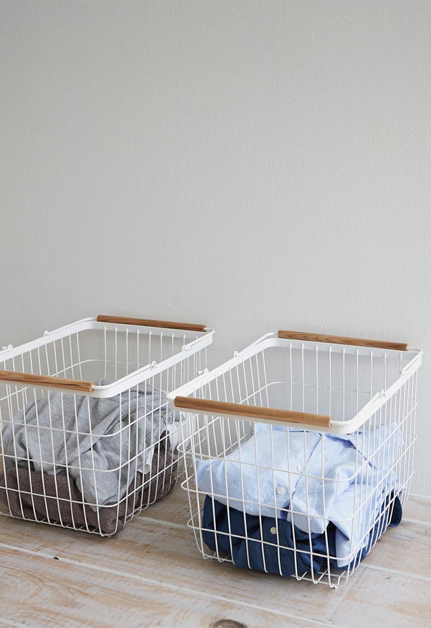 Yamazaki - Tosca laundry basket medium - white