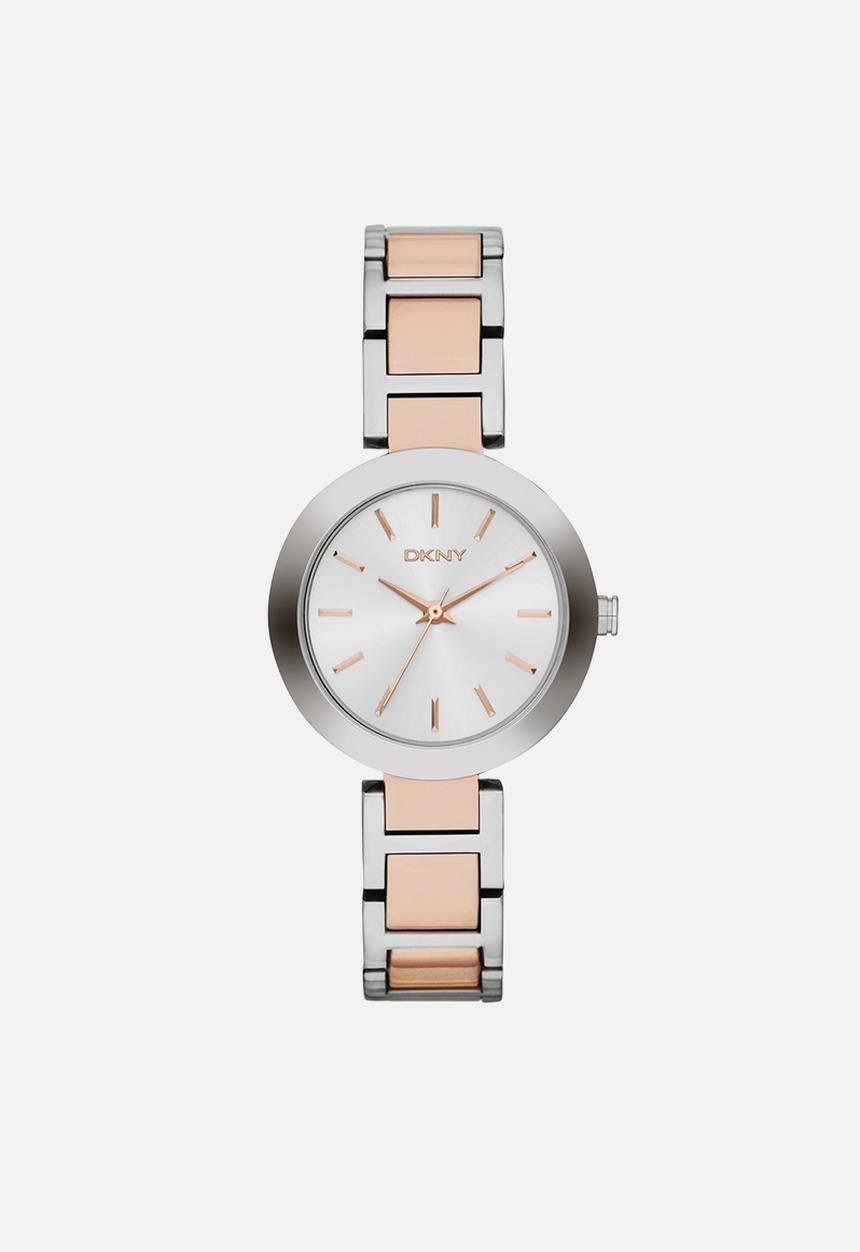 DKNY - DKNY stanhope women two tone - silver & gold stainless steel 