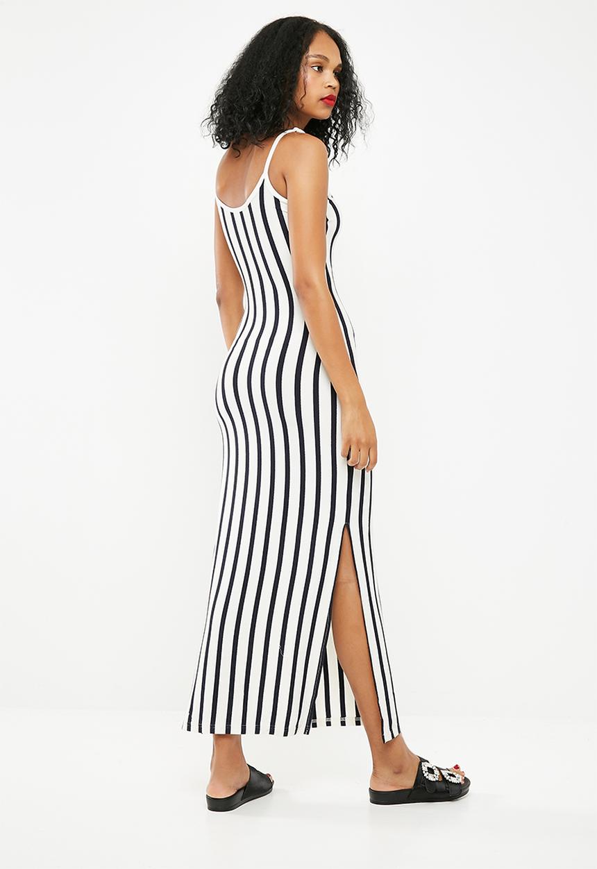Jacqueline de Yong - Cass maxi dress - white & navy