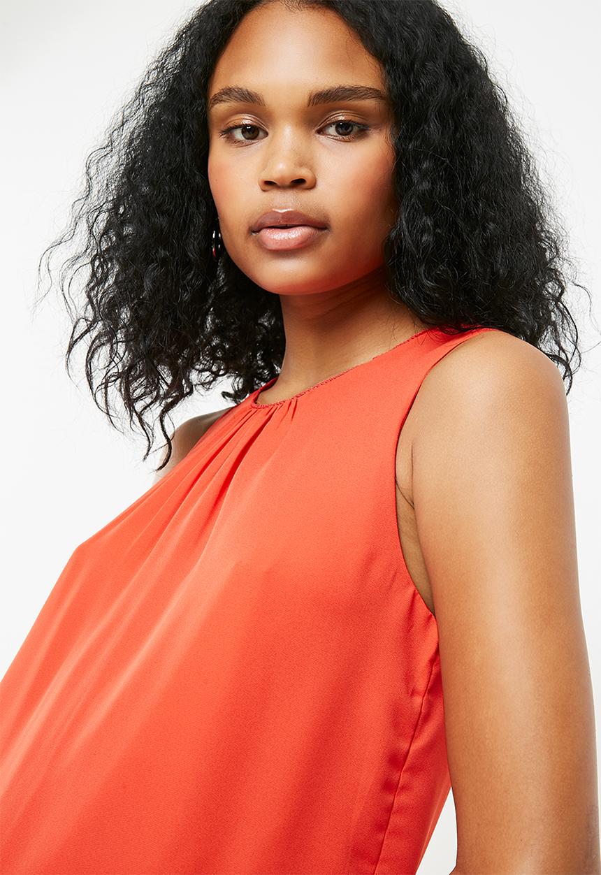 Jacqueline de Yong - Nynne layer sleeveless top - red