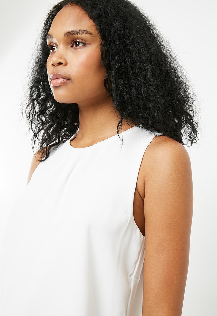 Jacqueline de Yong - Nynne layer sleeveless top -  white