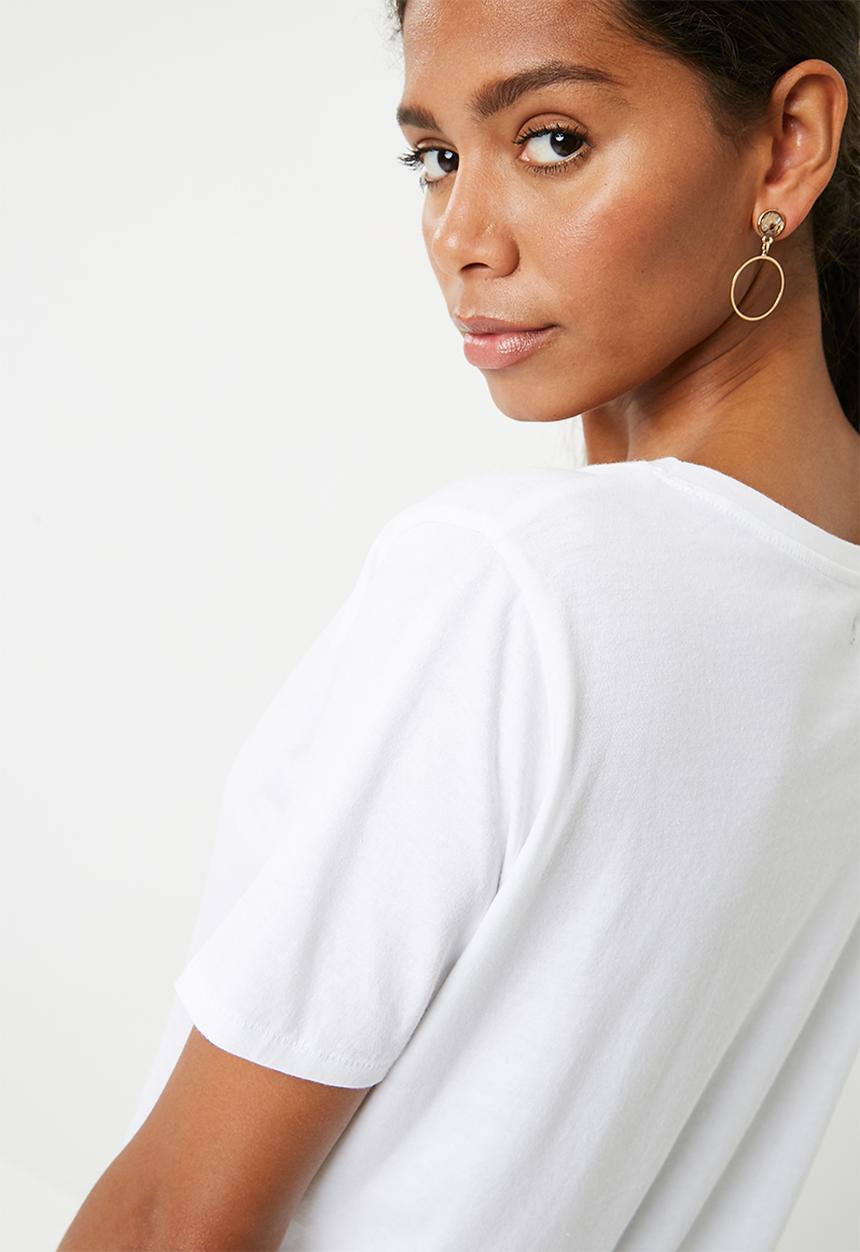 Superbalist - Boyfriend tee 2 pack - white & pink 