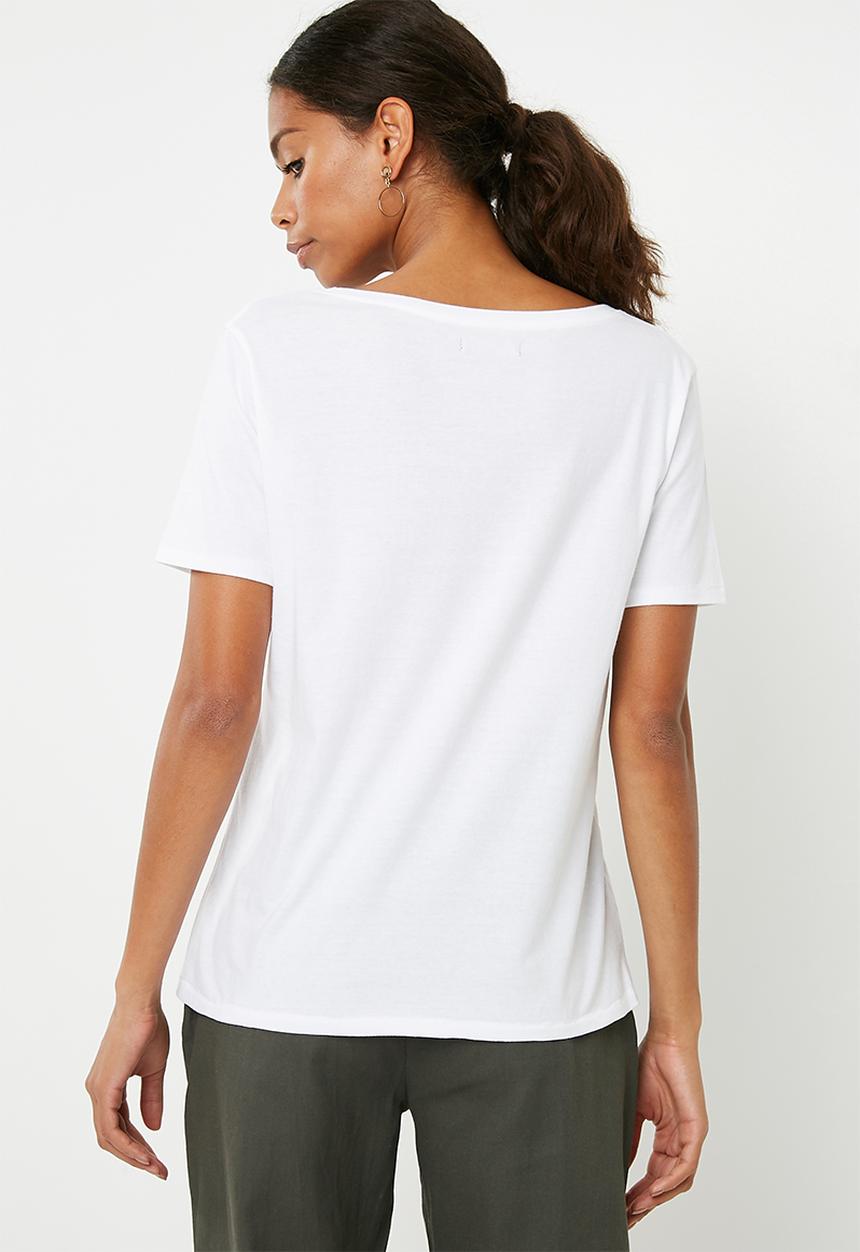 Superbalist - Boyfriend tee 2 pack - white & pink 