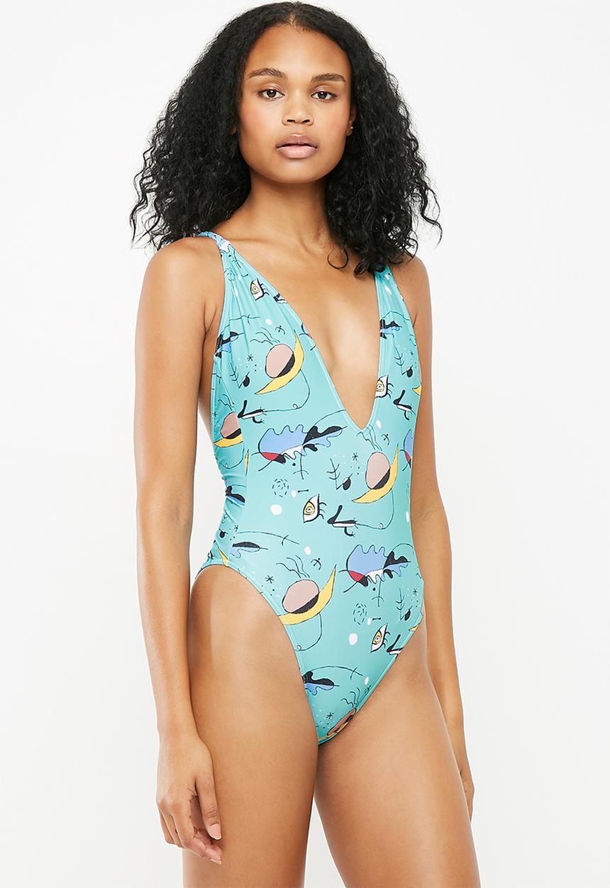 BeachCult - Santorini onepiece -  blue 