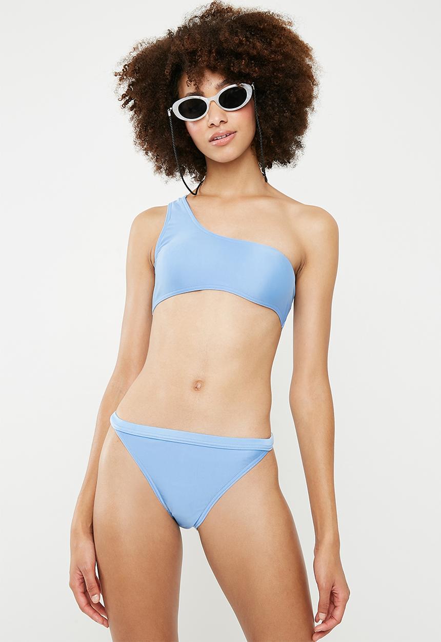Superbalist - One shoulder bikini top - blue