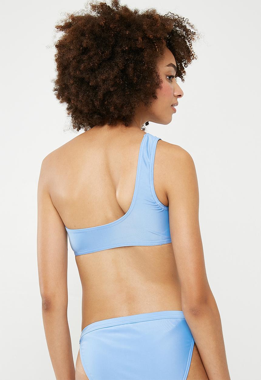 Superbalist - One shoulder bikini top - blue