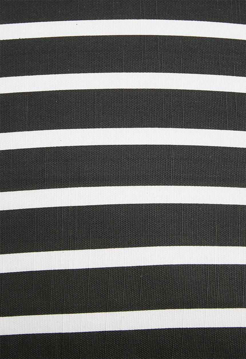 Sixth Floor - Outdoor floor cushion - b&w stripe