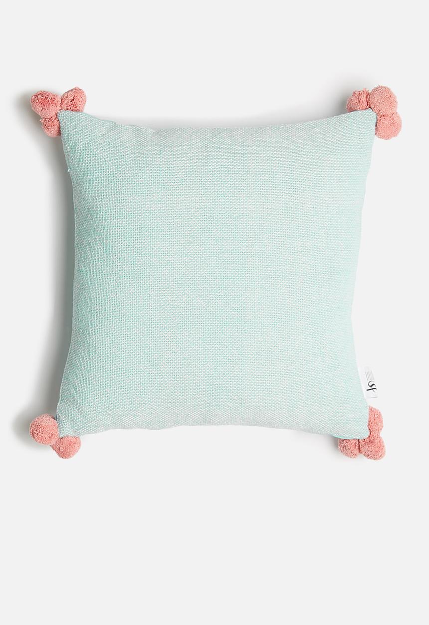 Sixth Floor - Cosmo cushion cover - blue & pink