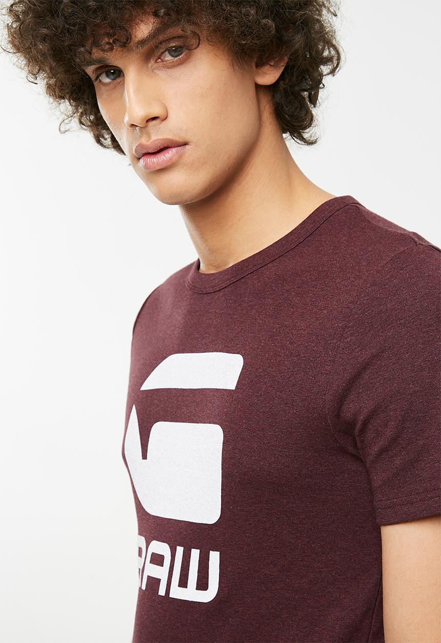 G-STAR - Drillon short sleeve tee - burgundy 