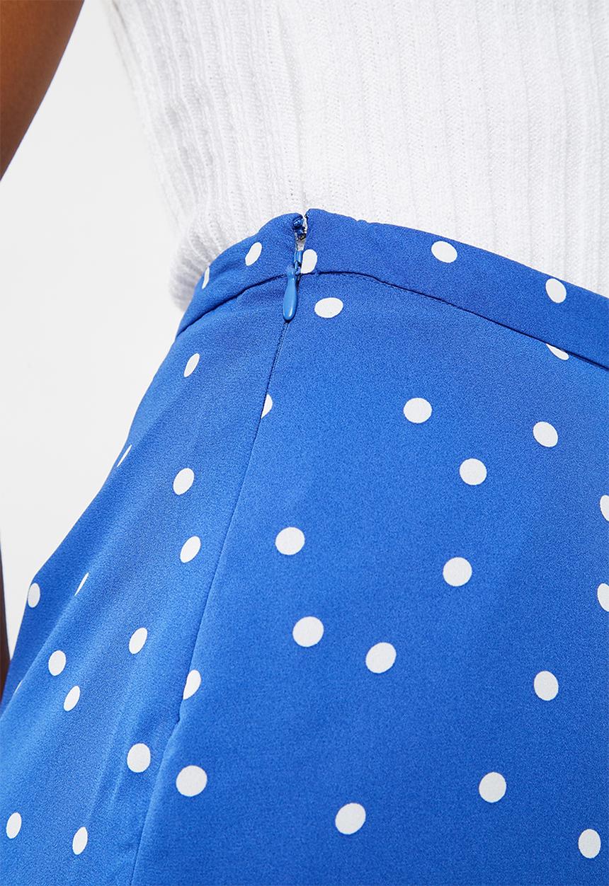 ONLY - Rubbi wrap skirt - blue & white 