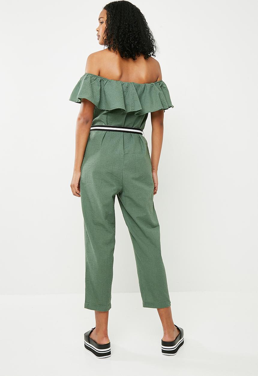 ONLY - Frill jumpsuit - green 