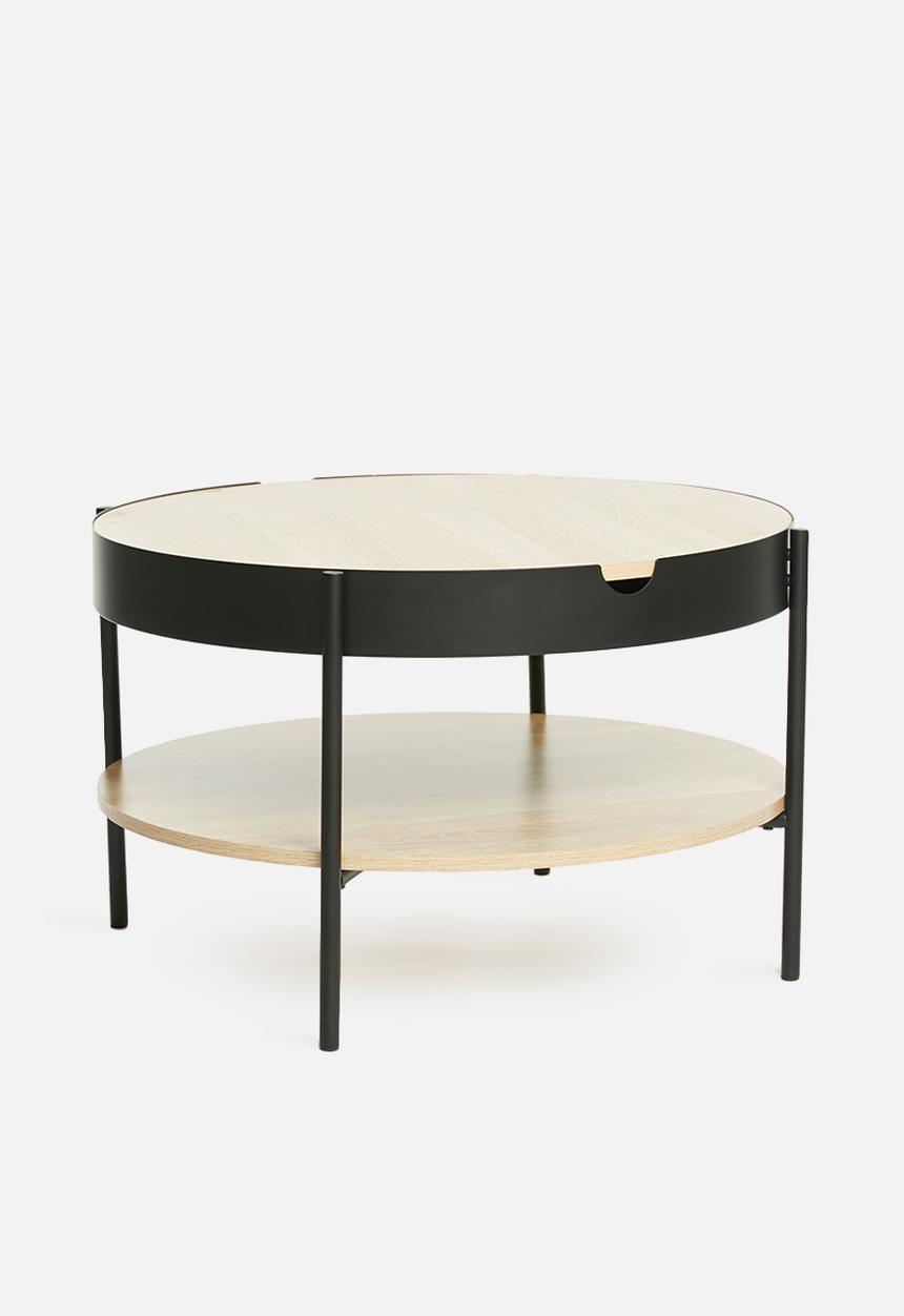 Sixth Floor - Tipton tray coffee table - black