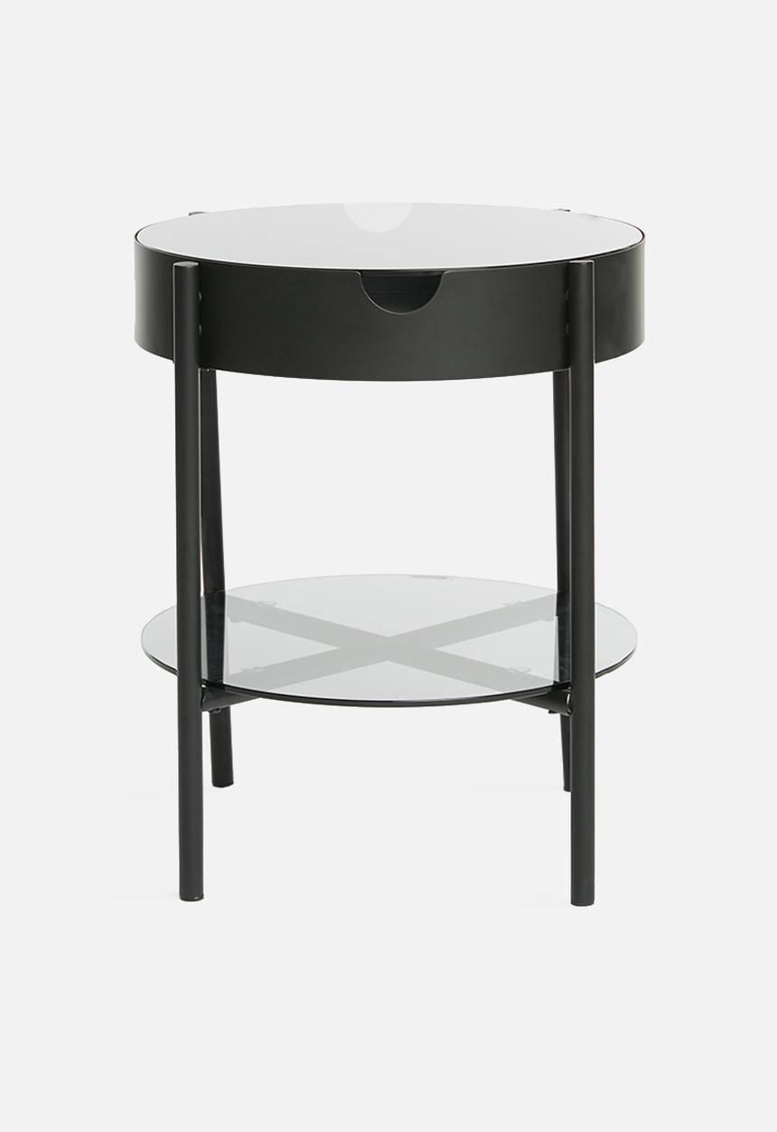 Sixth Floor - Tipton tray side table - black 