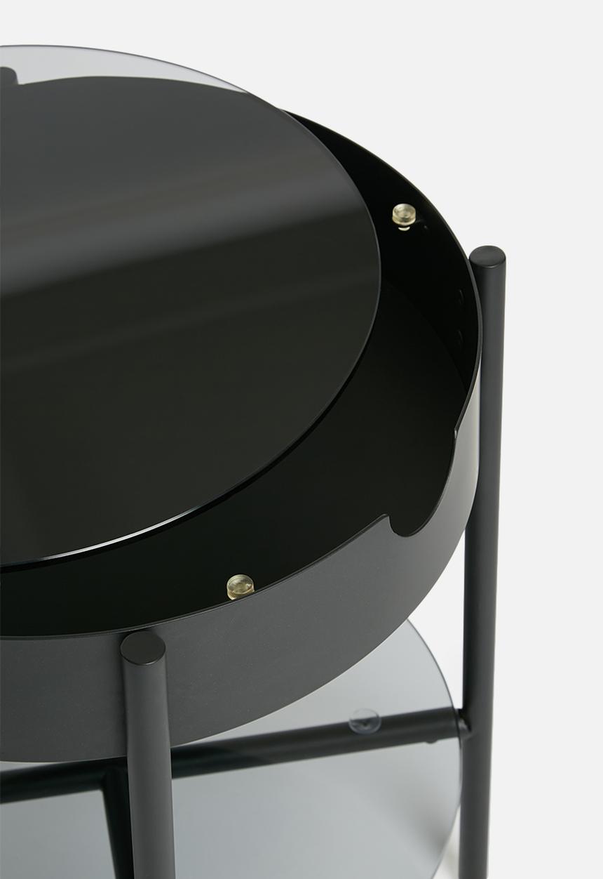 Sixth Floor - Tipton tray side table - black 