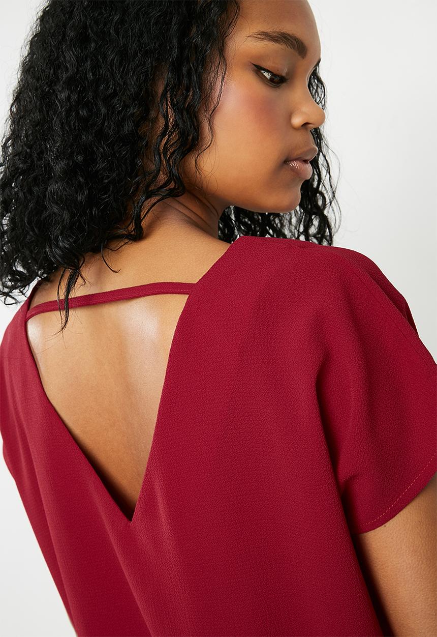 Superbalist - V-neck blouse - red
