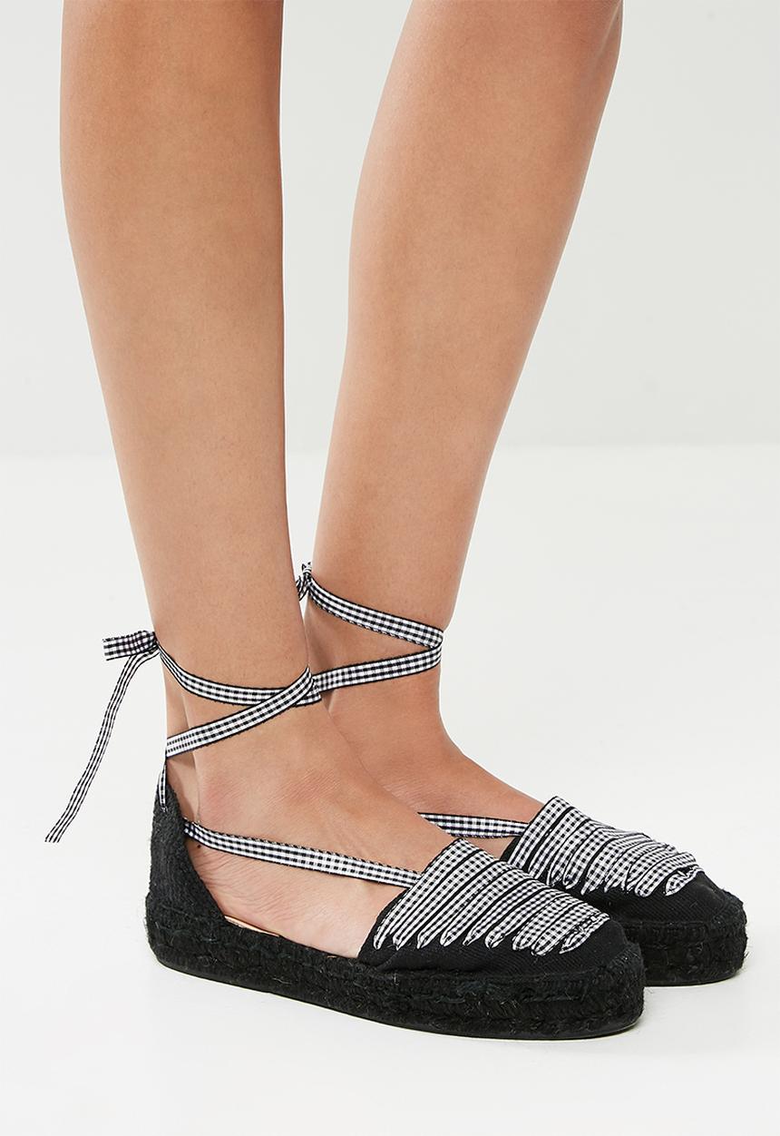 Espadril - Lace up Espadrille - black 