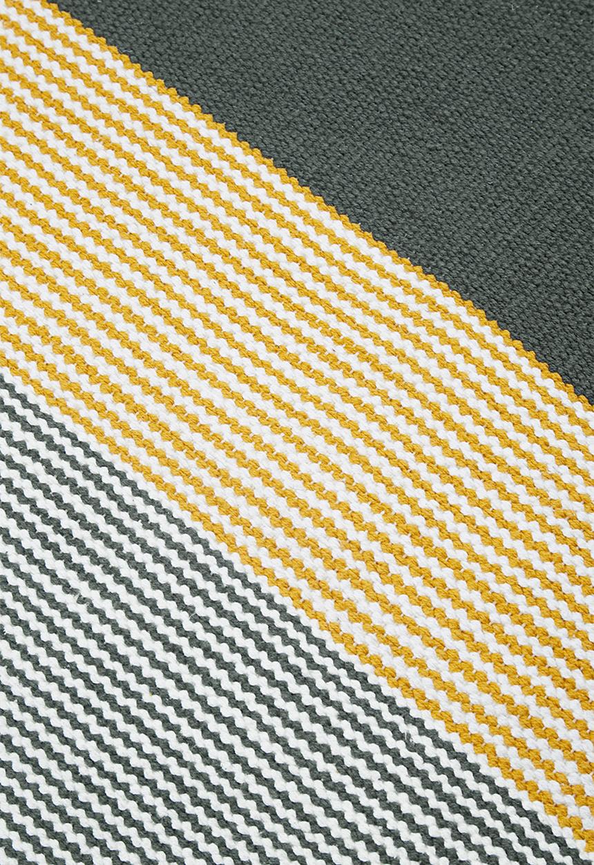 Sixth Floor - Jilted rug - mustard & grey