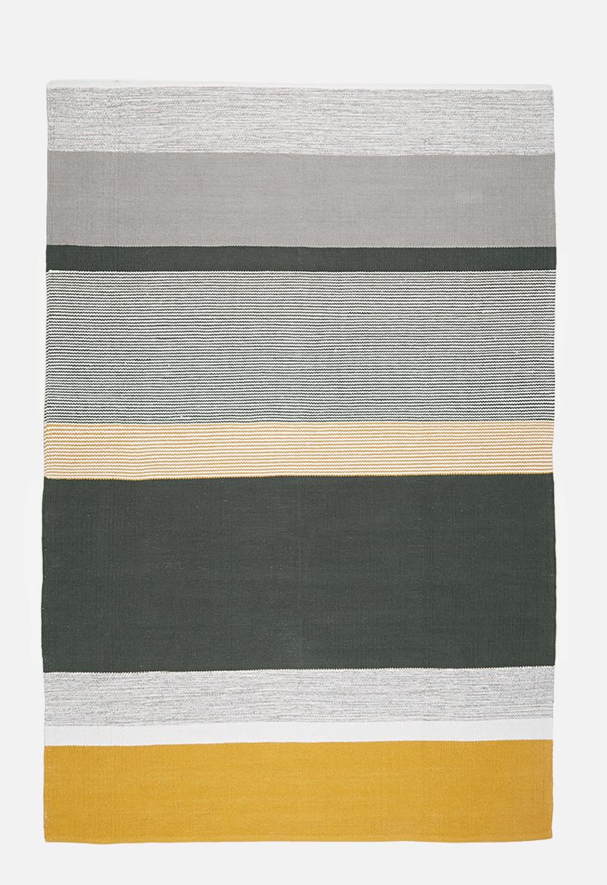 Sixth Floor - Jilted rug - mustard & grey