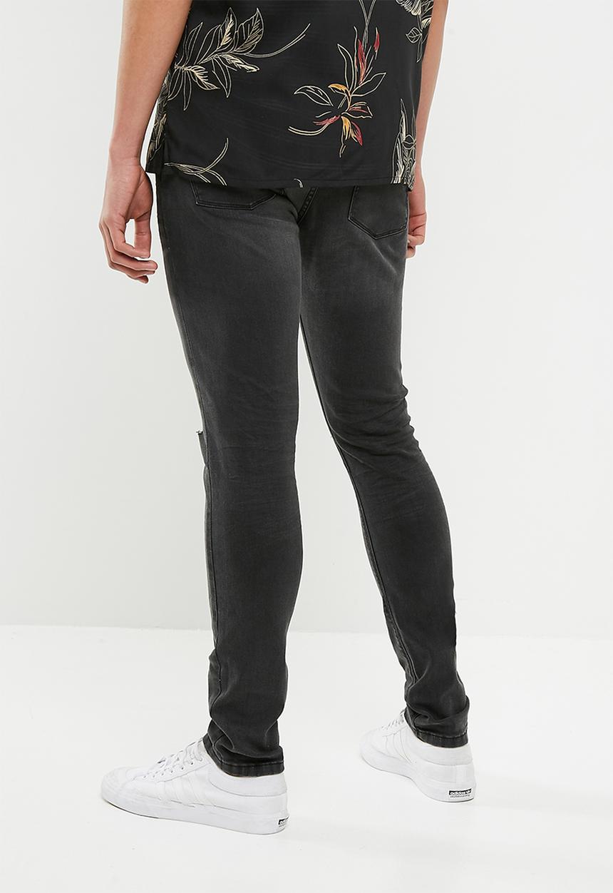 Superbalist - Skinny knee rip jeans - washed grey