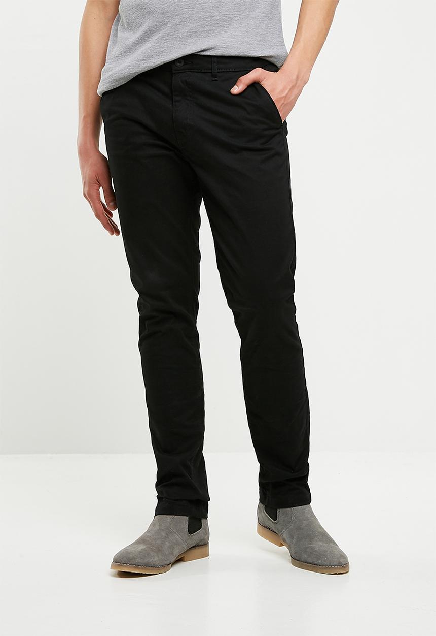 Superbalist - Slim chino - black 