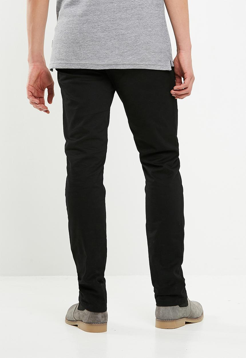 Superbalist - Slim chino - black 